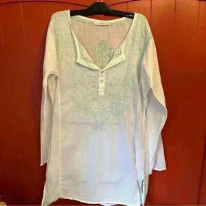 Subtle Luxury embroidered cover up